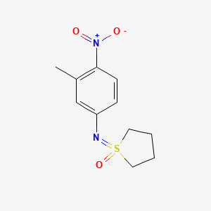 1-[(3-Methyl-4-nitrophenyl)imino]-1lambda6-thiolan-1-one