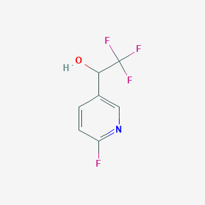 2,2,2-Trifluoro-1-(6-fluoropyridin-3-yl)ethan-1-ol