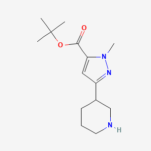 tert-Butyl 1-methyl-3-(piperidin-3-yl)-1H-pyrazole-5-carboxylate