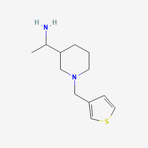 1-(1-(Thiophen-3-ylmethyl)piperidin-3-yl)ethan-1-amine