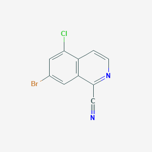 7-Bromo-5-chloroisoquinoline-1-carbonitrile