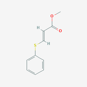 molecular formula C10H10O2S B13227290 Methyl 3-(phenylsulfanyl)prop-2-enoate 