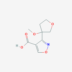 3-(3-Methoxyoxolan-3-yl)-1,2-oxazole-4-carboxylic acid