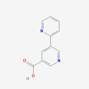 molecular formula C11H8N2O2 B1322730 [2,3'-Bipyridine]-5'-carboxylic acid CAS No. 35989-05-0