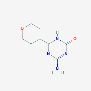 4-Amino-6-(oxan-4-YL)-2,5-dihydro-1,3,5-triazin-2-one