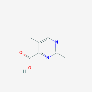 molecular formula C8H10N2O2 B13227327 2,5,6-Trimethyl-4-pyrimidinecarboxylic acid 