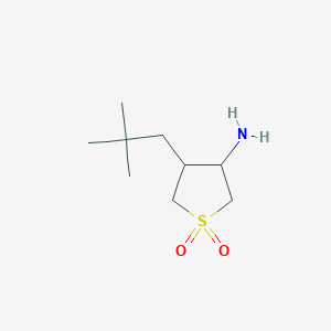 3-Amino-4-(2,2-dimethylpropyl)-1lambda6-thiolane-1,1-dione