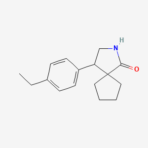 4-(4-Ethylphenyl)-2-azaspiro[4.4]nonan-1-one