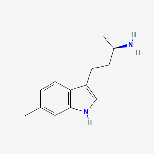 molecular formula C13H18N2 B13227429 (2R)-4-(6-Methyl-1H-indol-3-yl)butan-2-amine 