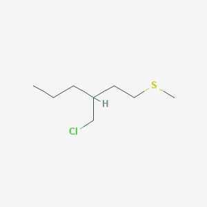 3-(Chloromethyl)-1-(methylsulfanyl)hexane