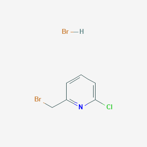 molecular formula C6H6Br2ClN B13227458 2-(Bromomethyl)-6-chloropyridine hydrobromide CAS No. 32938-50-4