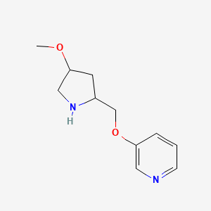 3-[(4-Methoxypyrrolidin-2-yl)methoxy]pyridine