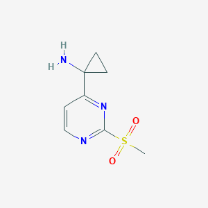 1-(2-Methanesulfonylpyrimidin-4-yl)cyclopropan-1-amine