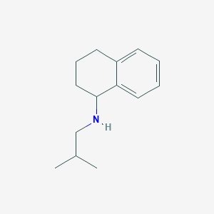 molecular formula C14H21N B13227478 N-(2-methylpropyl)-1,2,3,4-tetrahydronaphthalen-1-amine 