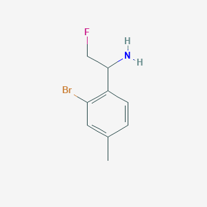 1-(2-Bromo-4-methylphenyl)-2-fluoroethan-1-amine