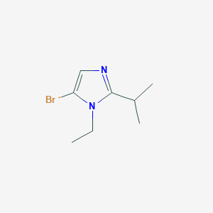 molecular formula C8H13BrN2 B13227483 5-Bromo-1-ethyl-2-(propan-2-yl)-1H-imidazole 