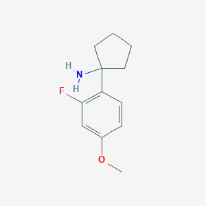 1-(2-Fluoro-4-methoxyphenyl)cyclopentan-1-amine