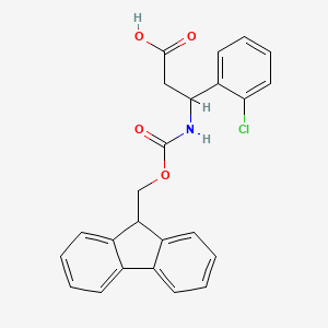 molecular formula C24H20ClNO4 B1322754 Fmoc-3-氨基-3-(2-氯苯基)-丙酸 CAS No. 284492-14-4