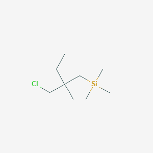 [2-(Chloromethyl)-2-methylbutyl]trimethylsilane