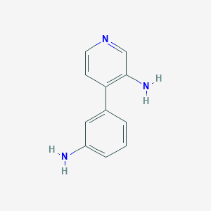 molecular formula C11H11N3 B13227571 4-(3-Aminophenyl)pyridin-3-amine 