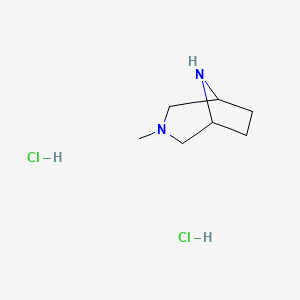 molecular formula C7H16Cl2N2 B1322758 3-甲基-3,8-二氮杂-双环[3.2.1]辛烷二盐酸盐 CAS No. 52407-92-8