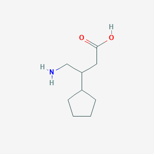 4-Amino-3-cyclopentylbutanoic acid