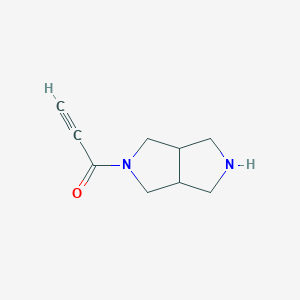 molecular formula C9H12N2O B13227651 1-{Octahydropyrrolo[3,4-c]pyrrol-2-yl}prop-2-yn-1-one 