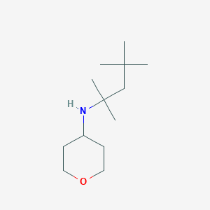 N-(2,4,4-trimethylpentan-2-yl)oxan-4-amine