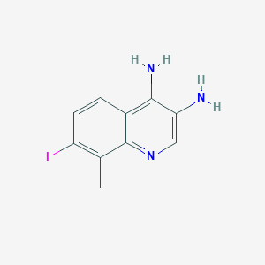 7-Iodo-8-methylquinoline-3,4-diamine