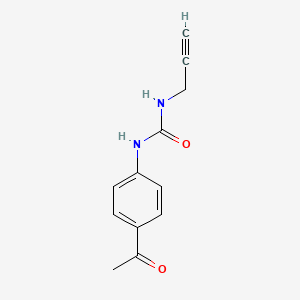 molecular formula C12H12N2O2 B13227709 1-(4-Acetylphenyl)-3-(prop-2-yn-1-yl)urea CAS No. 1211345-63-9