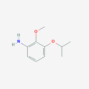 molecular formula C10H15NO2 B13227718 2-Methoxy-3-(propan-2-yloxy)aniline 