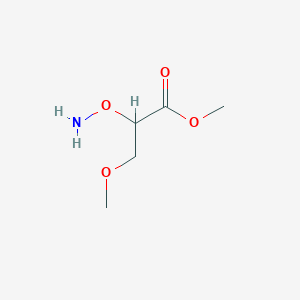 molecular formula C5H11NO4 B13227754 Methyl 2-(aminooxy)-3-methoxypropanoate 