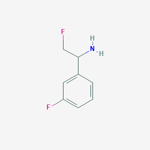 2-Fluoro-1-(3-fluorophenyl)ethan-1-amine