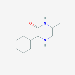 3-Cyclohexyl-6-methylpiperazin-2-one