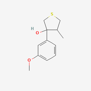 3-(3-Methoxyphenyl)-4-methylthiolan-3-ol