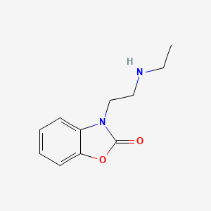 molecular formula C11H14N2O2 B13227856 3-[2-(Ethylamino)ethyl]-2,3-dihydro-1,3-benzoxazol-2-one 