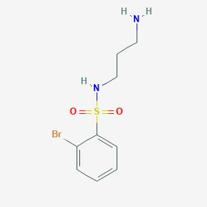 N-(3-Aminopropyl)-2-bromobenzene-1-sulfonamide