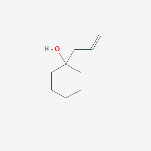 molecular formula C10H18O B13227895 4-Methyl-1-(prop-2-EN-1-YL)cyclohexan-1-OL 