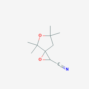 4,4,6,6-Tetramethyl-1,5-dioxaspiro[2.4]heptane-2-carbonitrile