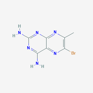 molecular formula C7H7BrN6 B13227911 6-Bromo-7-methylpteridine-2,4-diamine 