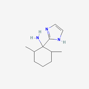 molecular formula C11H19N3 B13227923 1-(1H-Imidazol-2-yl)-2,6-dimethylcyclohexan-1-amine 