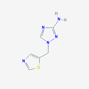 1-(1,3-Thiazol-5-ylmethyl)-1H-1,2,4-triazol-3-amine