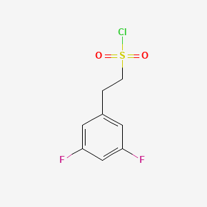 molecular formula C8H7ClF2O2S B13227945 2-(3,5-Difluorophenyl)ethane-1-sulfonyl chloride 