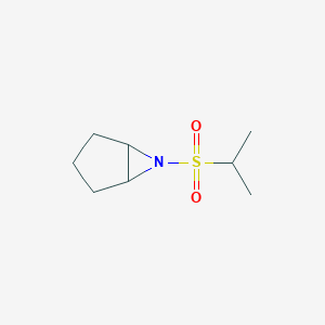 molecular formula C8H15NO2S B13227957 6-(Propane-2-sulfonyl)-6-azabicyclo[3.1.0]hexane 