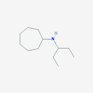 molecular formula C12H25N B13227967 N-(1-ethylpropyl)cycloheptanamine CAS No. 915920-59-1