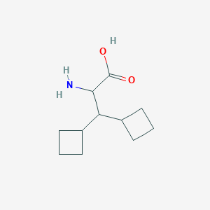 2-Amino-3,3-dicyclobutylpropanoic acid