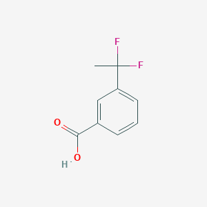 molecular formula C9H8F2O2 B1322808 3-(1,1-Difluoroethyl)benzoic acid CAS No. 55805-17-9