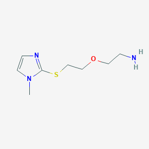 2-{2-[(1-methyl-1H-imidazol-2-yl)sulfanyl]ethoxy}ethan-1-amine