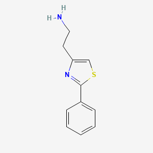molecular formula C11H12N2S B1322814 2-(2-Phenyl-thiazol-4-yl)-ethylamine CAS No. 645393-01-7