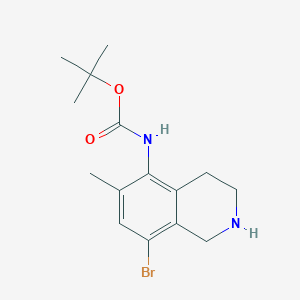 tert-Butyl N-(8-bromo-6-methyl-1,2,3,4-tetrahydroisoquinolin-5-yl)carbamate